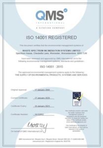 Certyfikat ISO 14001 : 2015